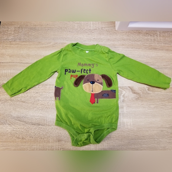 Koala Baby vguc 24 months "Mommy's paw-fect pup" Babies R' Us long-sleeve onesie - Picture 5 of 5